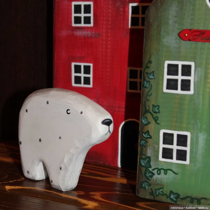 Домики из дерева и Слоники Тедди