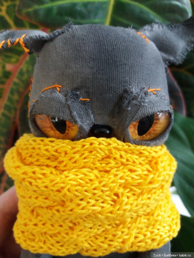 Чердачные котики Буки — Текстильные игрушки и примитивы: кофейные (фото 4)