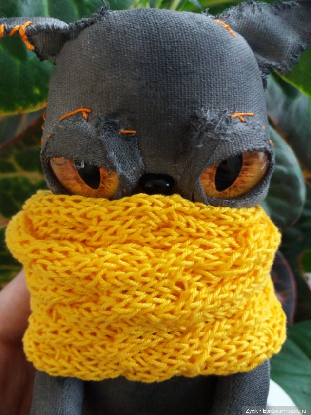 Чердачные котики Буки — Текстильные игрушки и примитивы: кофейные (фото 5)