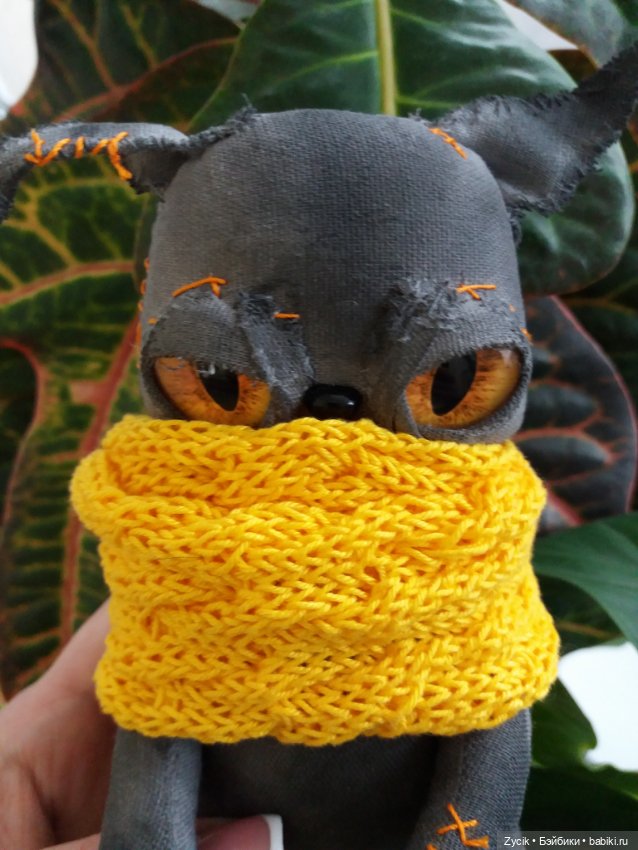 Чердачные котики Буки — Текстильные игрушки и примитивы: кофейные (фото 3)