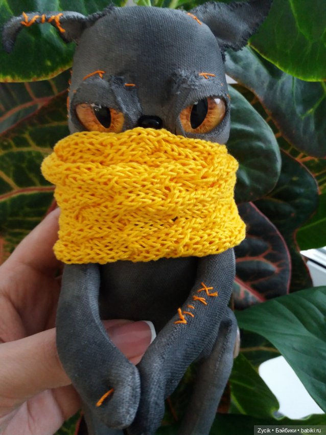 Чердачные котики Буки — Текстильные игрушки и примитивы: кофейные (фото 2)