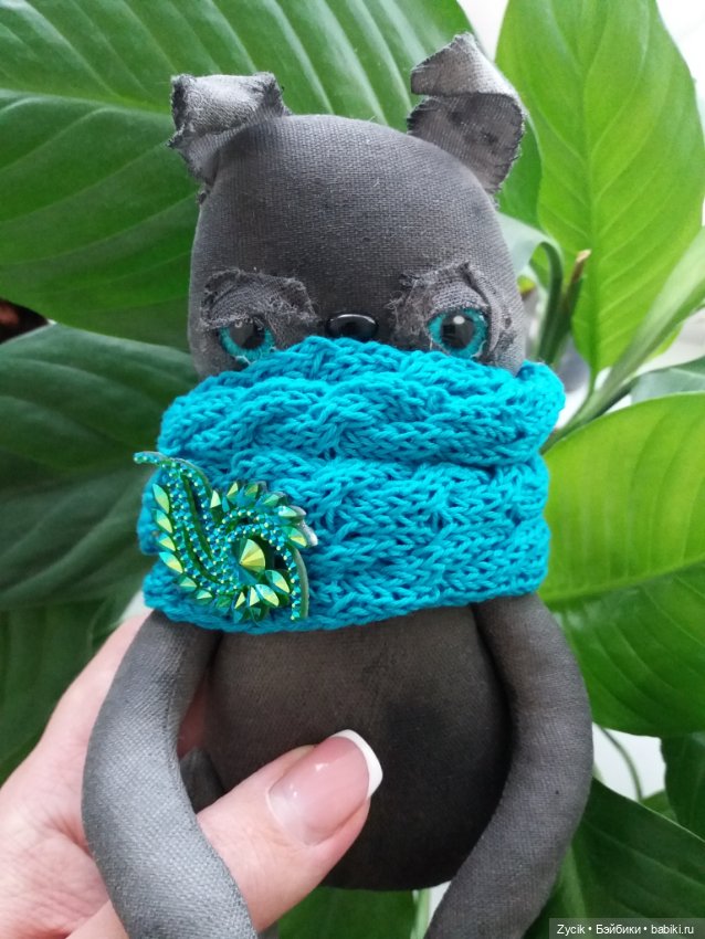 Чердачные котики Буки — Текстильные игрушки и примитивы: кофейные (фото 7)