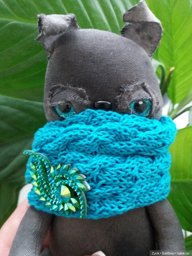 Чердачные котики Буки — Текстильные игрушки и примитивы: кофейные (фото 6)