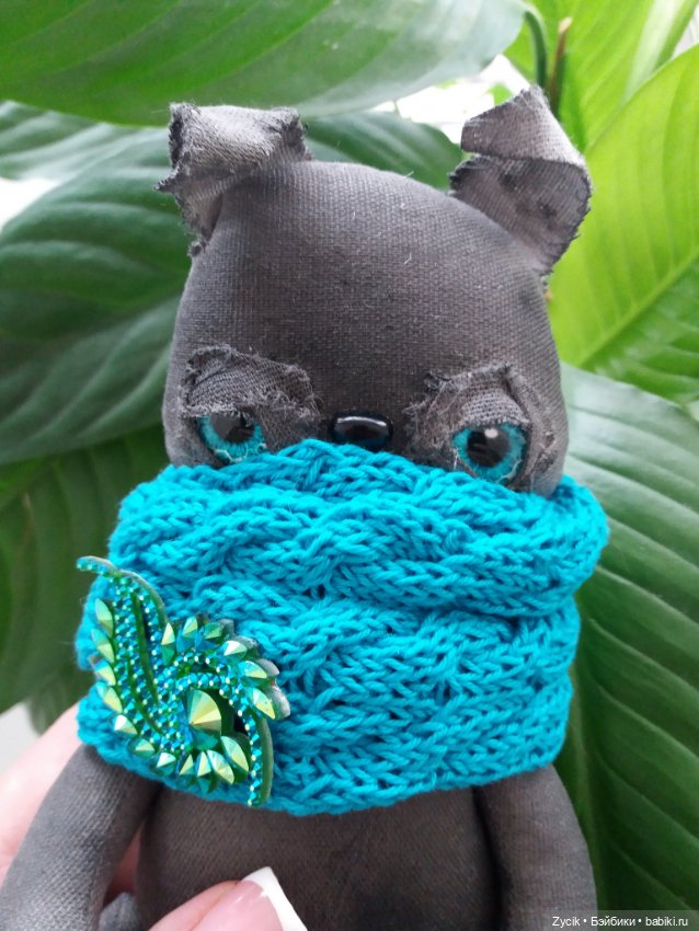 Чердачные котики Буки — Текстильные игрушки и примитивы: кофейные (фото 9)