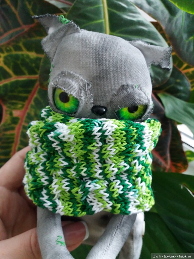 Чердачные котики Буки — Текстильные игрушки и примитивы: кофейные