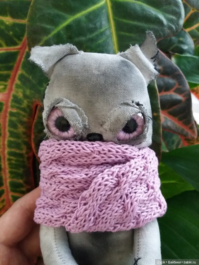 Чердачные котики Буки — Текстильные игрушки и примитивы: кофейные (фото 10)