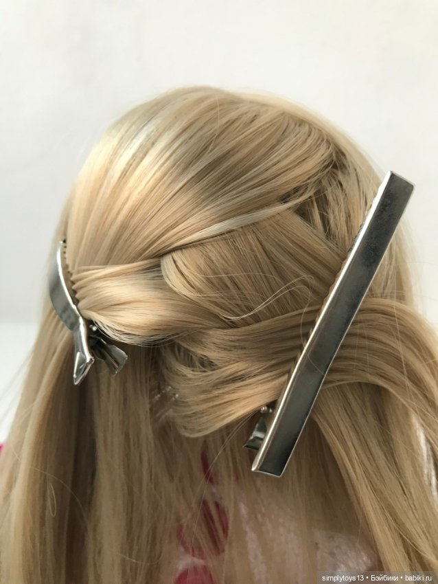 Как сделать фигурный (чешуйчатый) пробор кукле