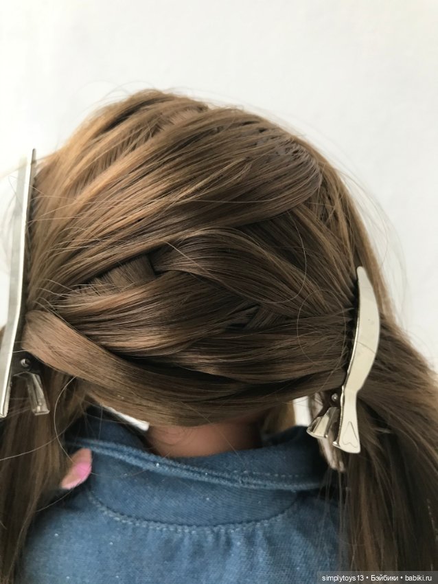 Как сделать фигурный (чешуйчатый) пробор кукле