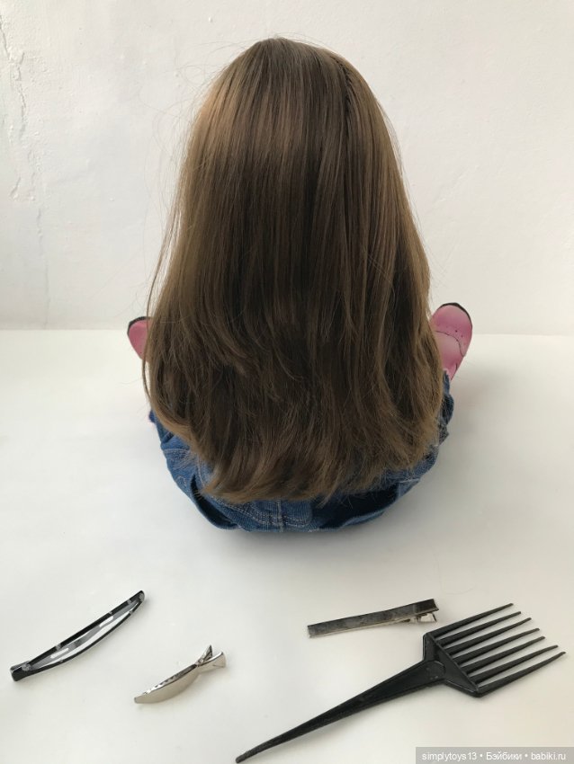 Как сделать фигурный (чешуйчатый) пробор кукле