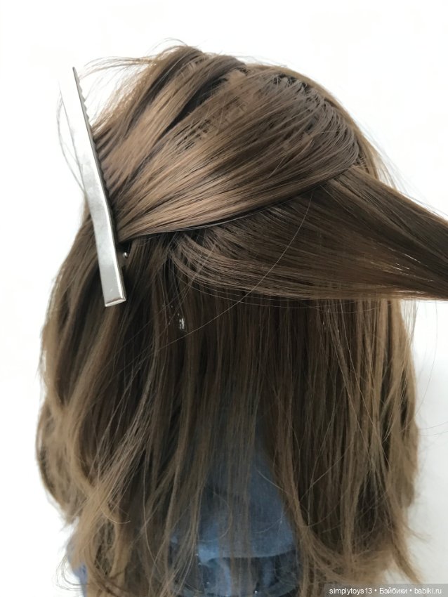Как сделать фигурный (чешуйчатый) пробор кукле