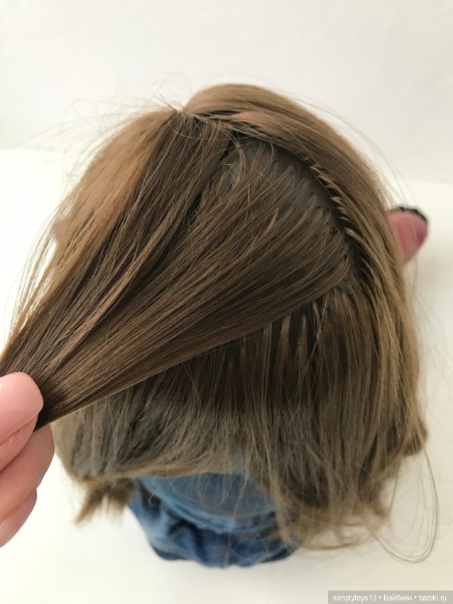 Как сделать фигурный (чешуйчатый) пробор кукле