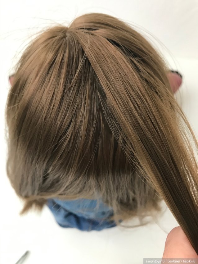 Как сделать фигурный (чешуйчатый) пробор кукле