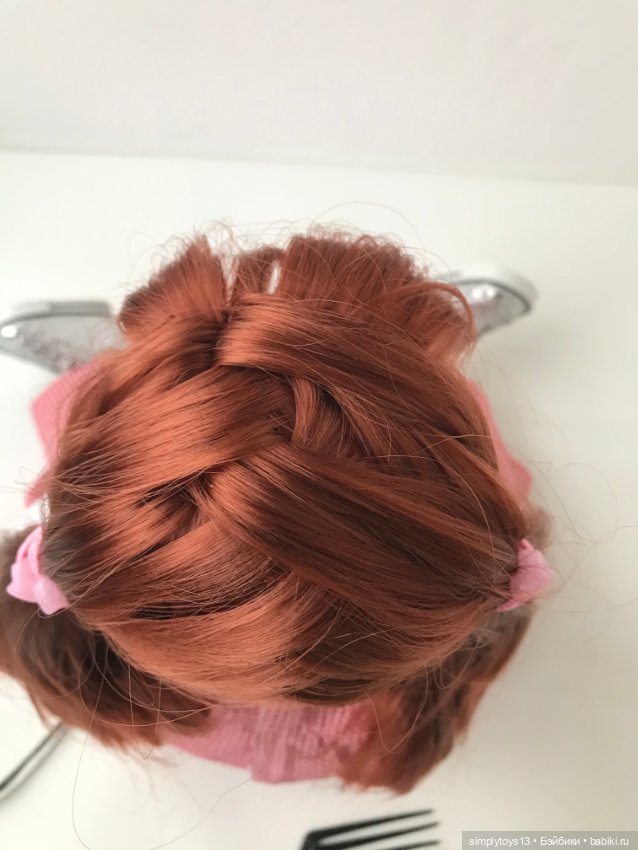 Как сделать фигурный (чешуйчатый) пробор кукле