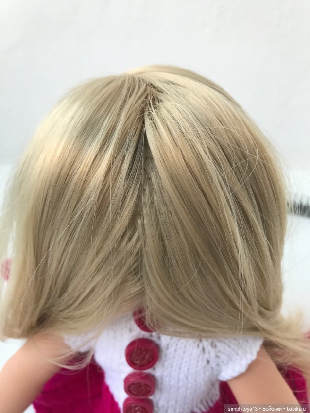Как сделать фигурный (чешуйчатый) пробор кукле (фото 2)