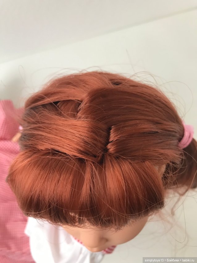 Как сделать фигурный (чешуйчатый) пробор кукле