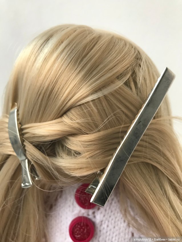 Как сделать фигурный (чешуйчатый) пробор кукле