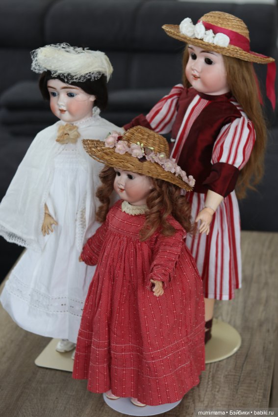 Очаровательные антикварные мышки от Max Handwerck - три сестрички (фото 8)