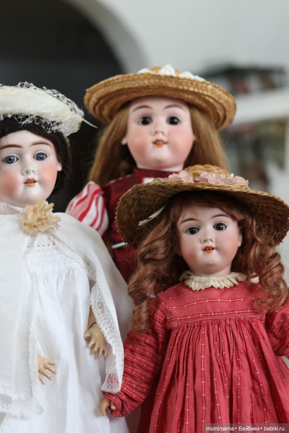 Очаровательные антикварные мышки от Max Handwerck - три сестрички