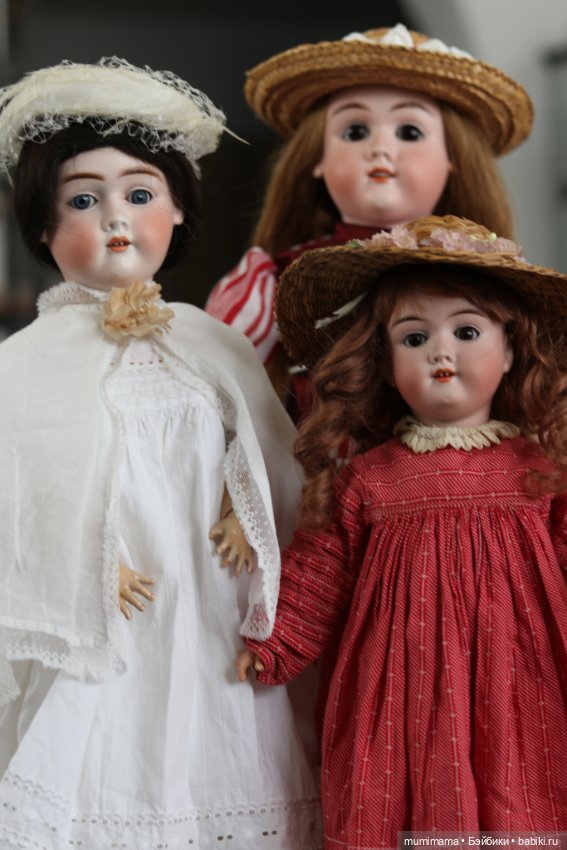 Очаровательные антикварные мышки от Max Handwerck - три сестрички