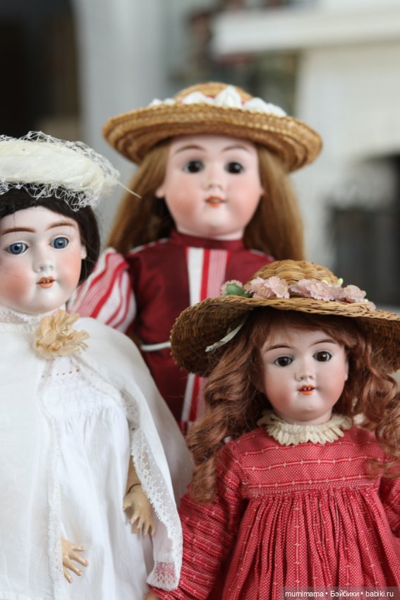 Очаровательные антикварные мышки от Max Handwerck - три сестрички (фото 4)