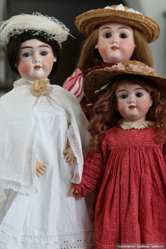 Очаровательные антикварные мышки от Max Handwerck - три сестрички