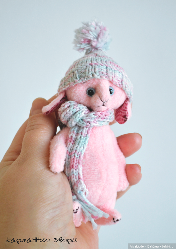 Зайка в пастельных тонах — Авторские мишки Тедди и друзья: фото (фото 6)