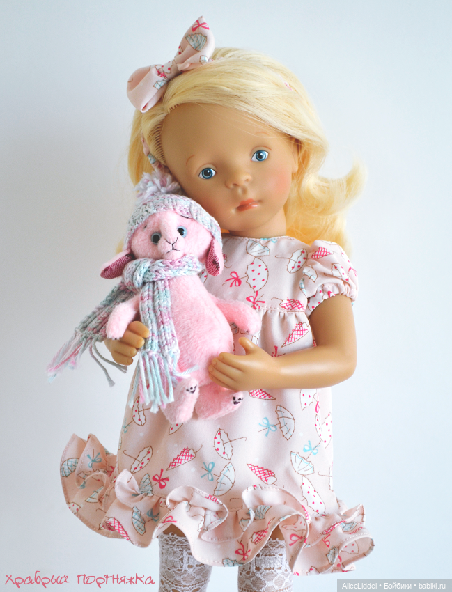 Зайка в пастельных тонах — Авторские мишки Тедди и друзья: фото (фото 7)