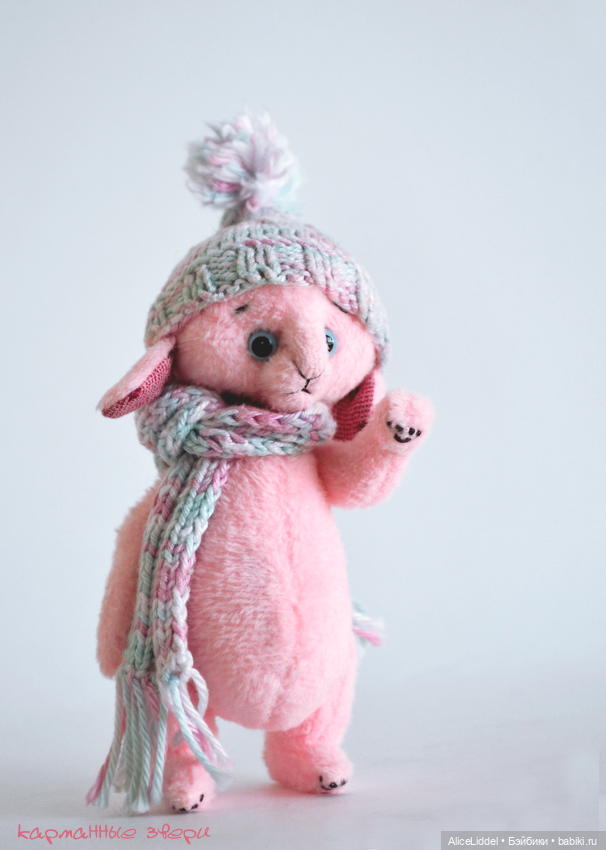 Зайка в пастельных тонах — Авторские мишки Тедди и друзья: фото (фото 3)