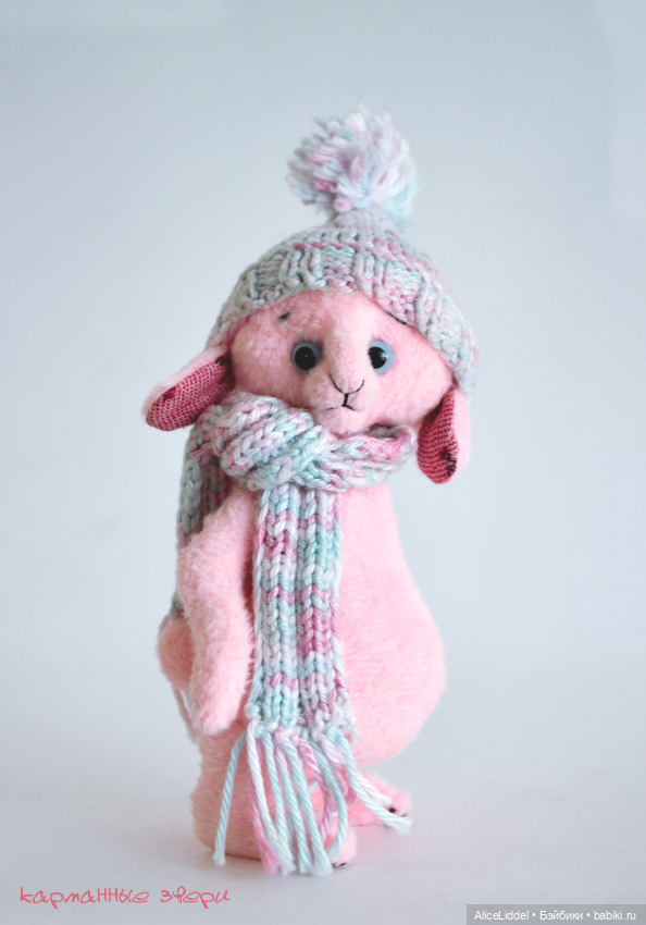 Зайка в пастельных тонах — Авторские мишки Тедди и друзья: фото (фото 2)