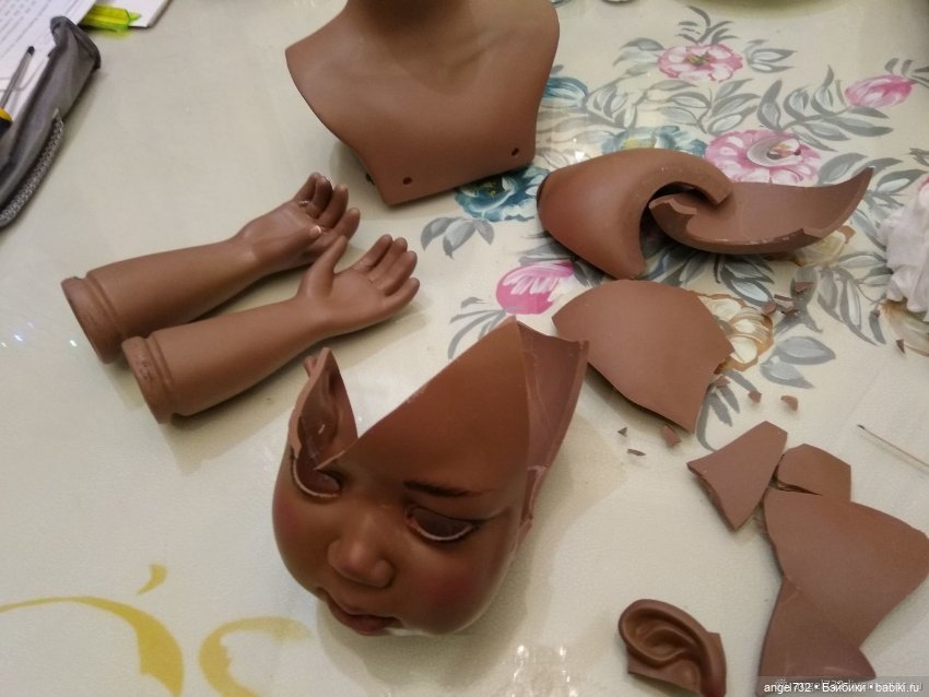 Реставрация фарфоровой куклы (фото 7)