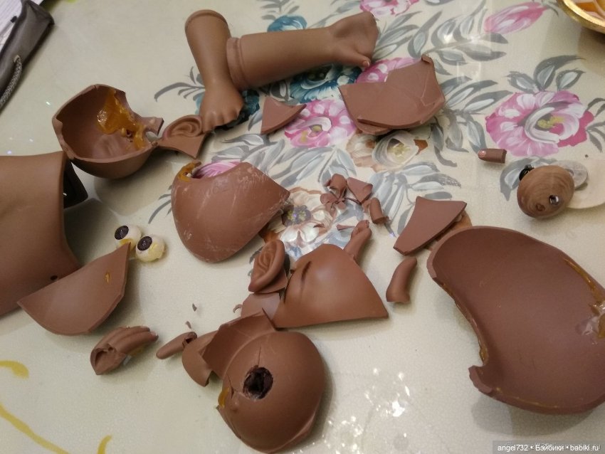 Реставрация фарфоровой куклы (фото 6)