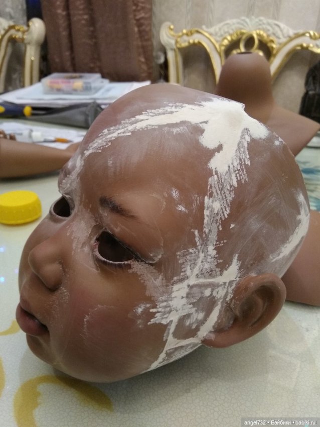 Реставрация фарфоровой куклы (фото 8)