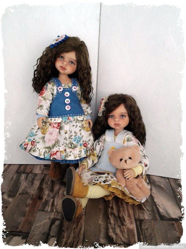 Златушка и Ладушка.ООАК кукол Паола Рейна