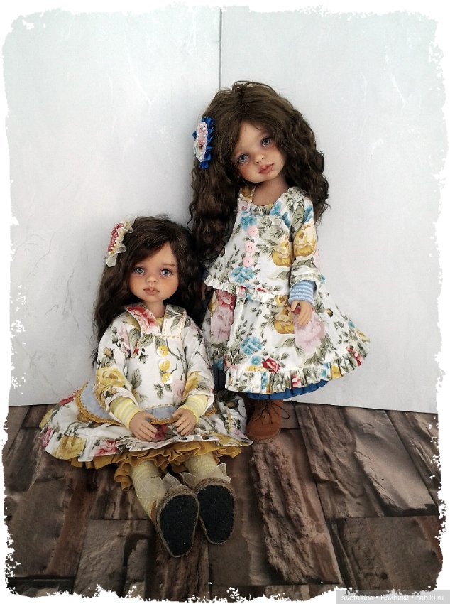 Златушка и Ладушка.ООАК кукол Паола Рейна