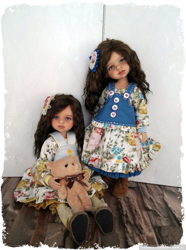 Златушка и Ладушка.ООАК кукол Паола Рейна