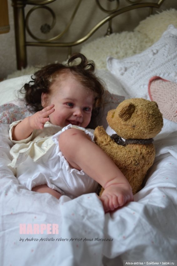 Харпер - малышка со старинной открытки. Куклареборн Анны Морозовой