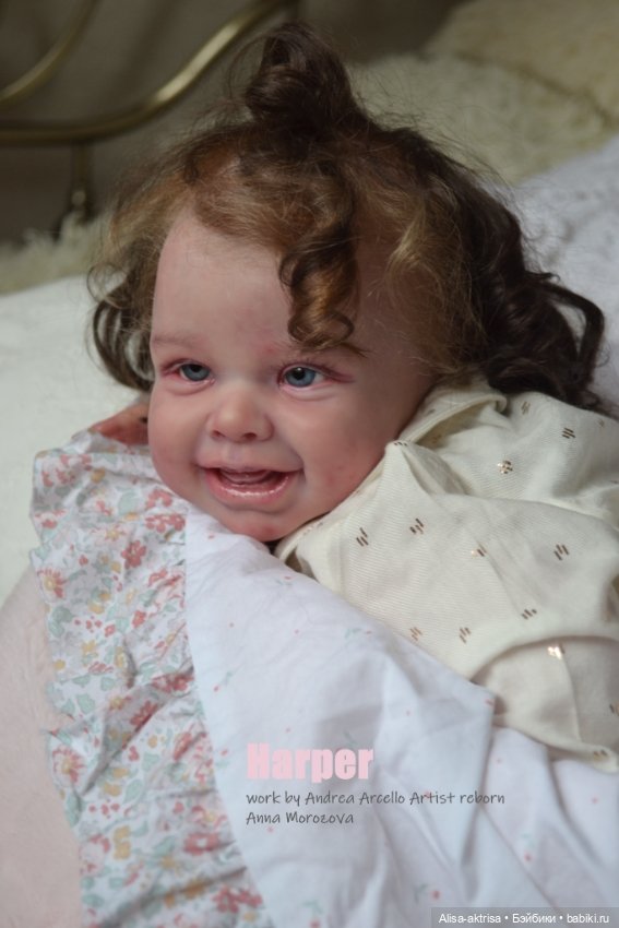 Харпер - малышка со старинной открытки. Куклареборн Анны Морозовой