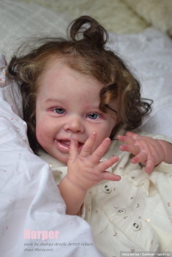 Харпер - малышка со старинной открытки. Куклареборн Анны Морозовой