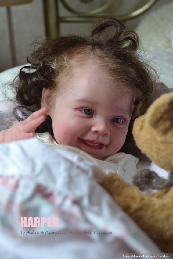 Харпер - малышка со старинной открытки. Куклареборн Анны Морозовой