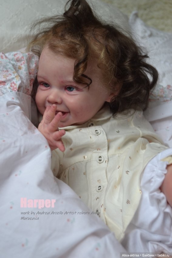 Харпер - малышка со старинной открытки. Куклареборн Анны Морозовой