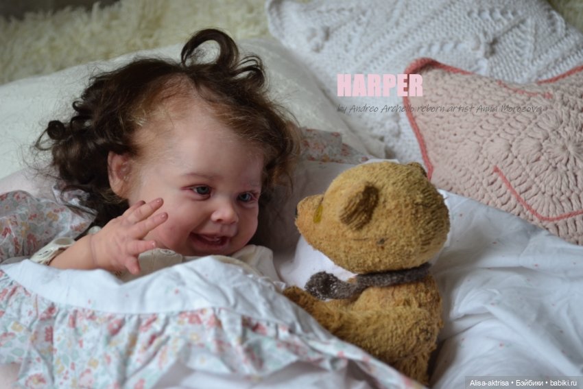 Харпер - малышка со старинной открытки. Куклареборн Анны Морозовой