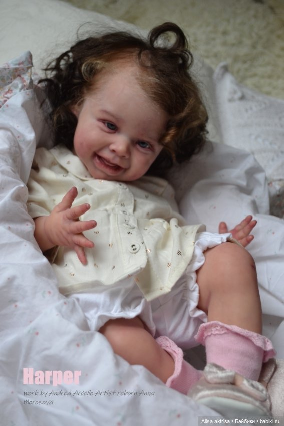 Харпер - малышка со старинной открытки. Куклареборн Анны Морозовой