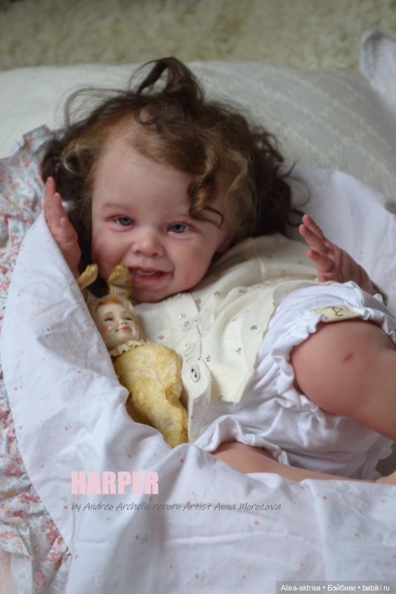 Харпер - малышка со старинной открытки. Куклареборн Анны Морозовой