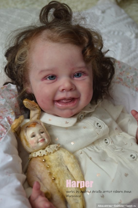 Харпер - малышка со старинной открытки. Куклареборн Анны Морозовой