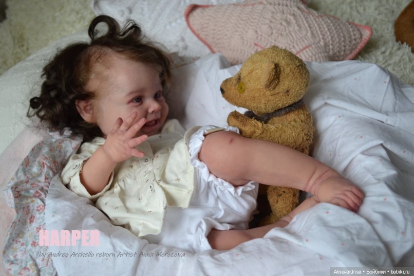 Харпер - малышка со старинной открытки. Куклареборн Анны Морозовой