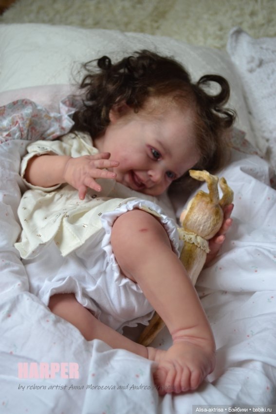 Харпер - малышка со старинной открытки. Куклареборн Анны Морозовой