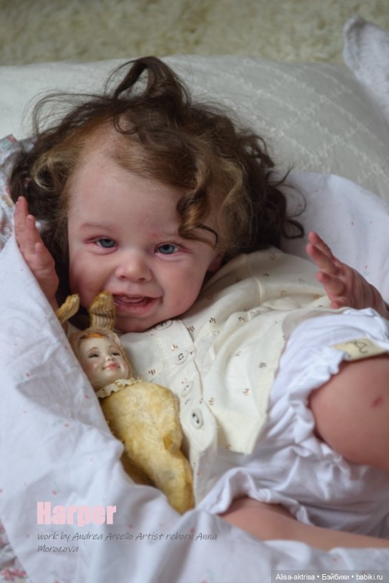 Харпер - малышка со старинной открытки. Куклареборн Анны Морозовой