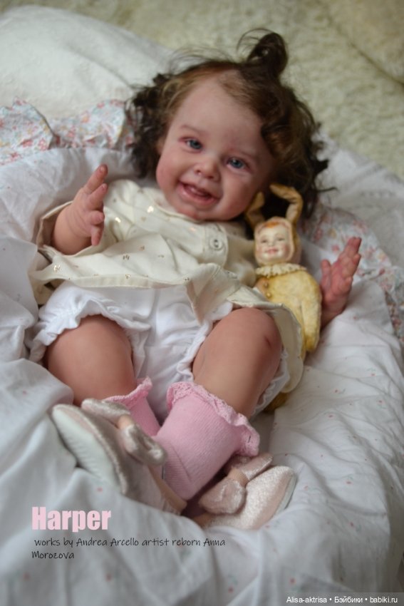 Харпер - малышка со старинной открытки. Куклареборн Анны Морозовой (фото 2)