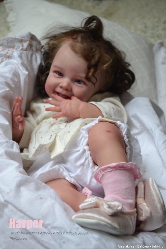Харпер - малышка со старинной открытки. Куклареборн Анны Морозовой