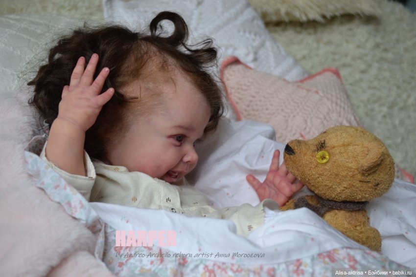 Харпер - малышка со старинной открытки. Куклареборн Анны Морозовой